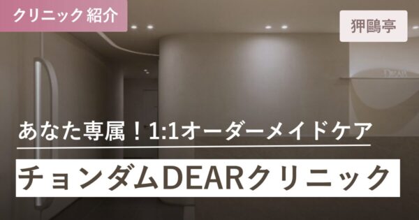 チョンダムDEARクリニック｜狎鴎亭(アックジョン)